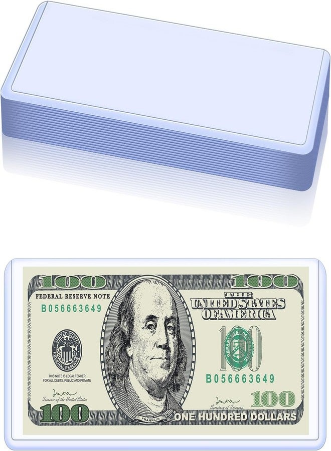 Aecsze 15 Pack Dollar Bill Sleeves - 6.8" x 2.9" Clear PVC Currency Sleeves, Hard Plastic Dollar Bill Holders & Organizer for Collectors - Image 1